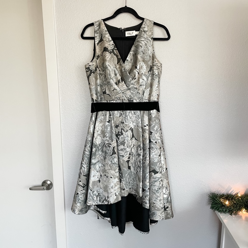 Eliza J Silver High-Low Dress